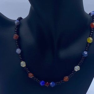 Agate Gem Bead Necklace